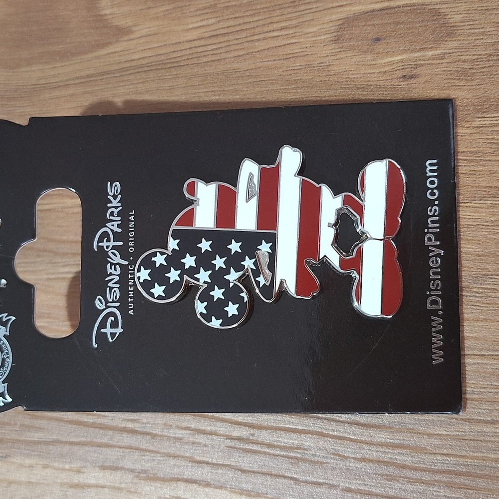 Disney Parks Mickey Mouse American Flag Pin - Picture 3 of 5